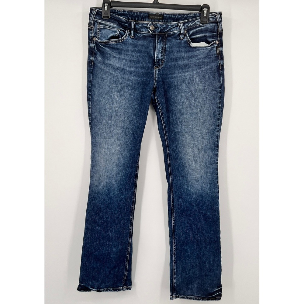 Silver Jeans Co Tuesday Slim Boot Indigo Blue Wash Jeans W34 L33 L12602EGX357